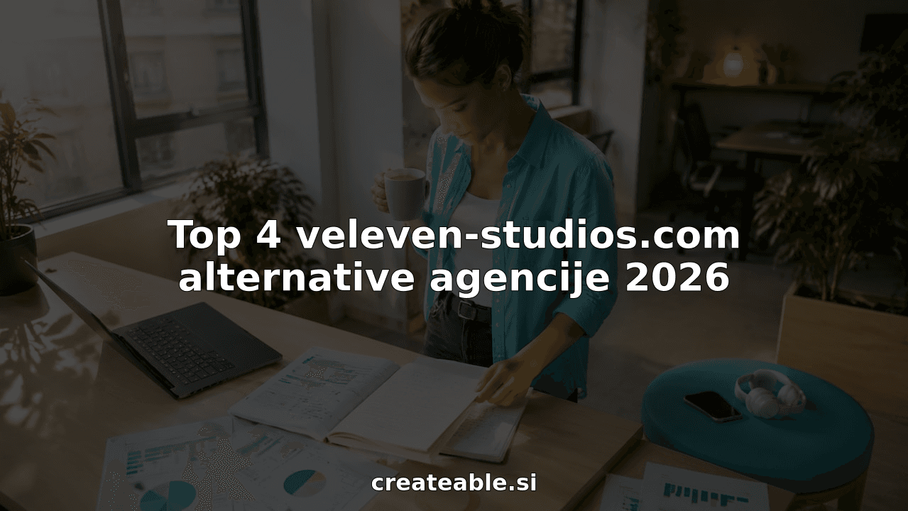 Top 4 veleven-studios.com alternative agencije 2026